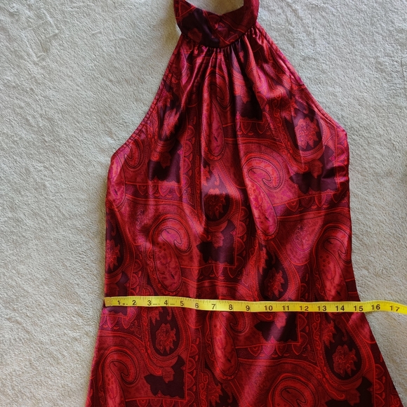 SOLD.......Stunning Silk Halter Dress - Picture 9 of 15